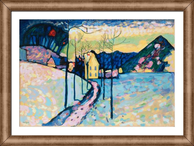 Paintings on canvas Winter Landscape (Vasily Kandinsky)