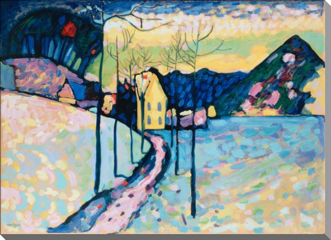 Купить и печать на заказ Картины на пластике, пеноркартоне Зимний Пейзаж