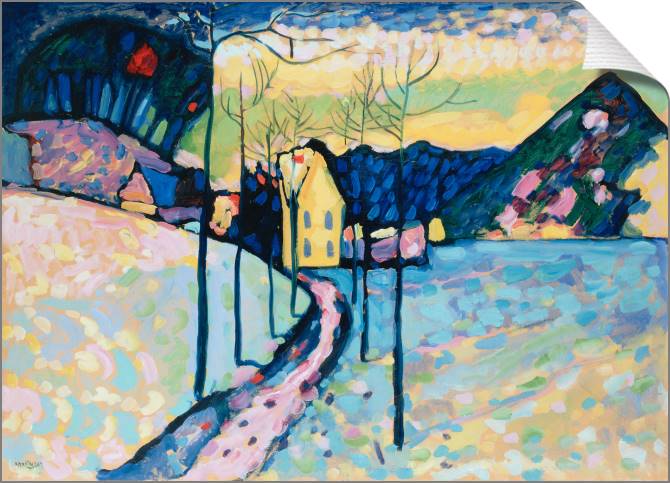 Купить и печать на заказ Картины на холсте Зимний Пейзаж