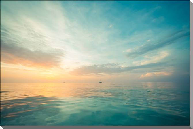 Купить и печать на заказ Картины на пластике, пеноркартоне Расслабляющий морской пейзаж