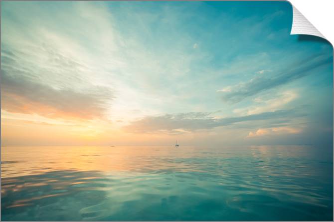 Купить и печать на заказ Картины на холсте Расслабляющий морской пейзаж