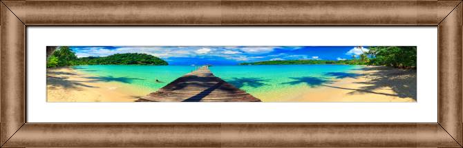 Paintings on canvas Panorama of the tropical sandy beach