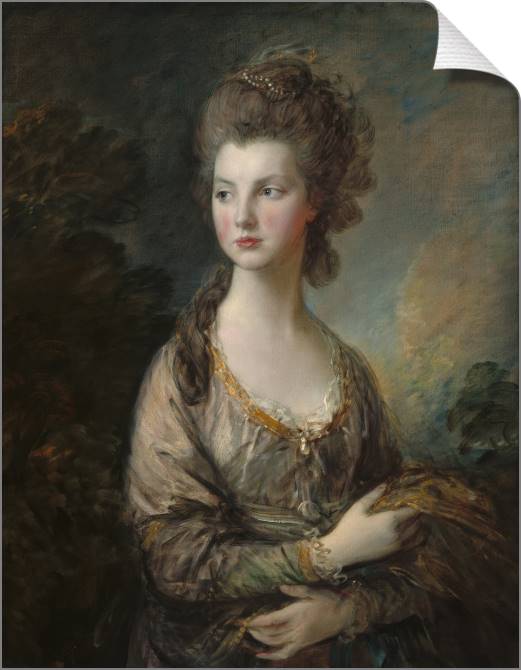 Купить и печать на заказ Картины на холсте Портрет миссис Грэхем