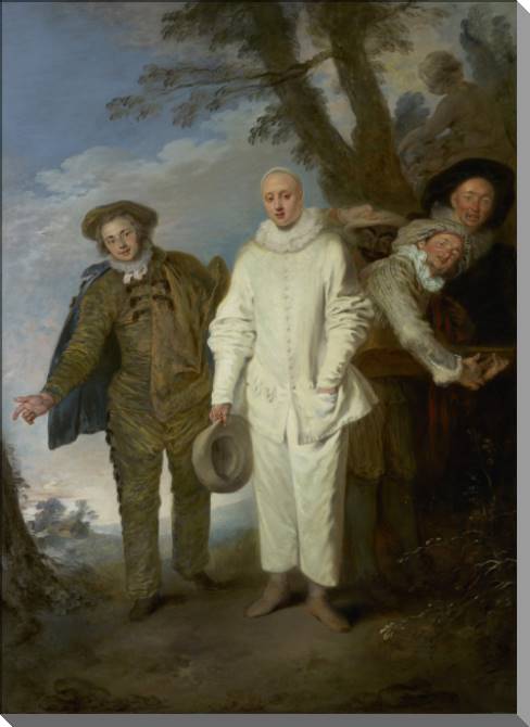 Купить и печать на заказ Картины на пластике, пеноркартоне Итальянские комедианты