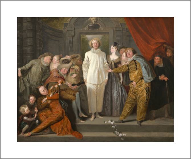 Paintings, photos from Passepartout The Italian Comedians (Antoine Watteau)