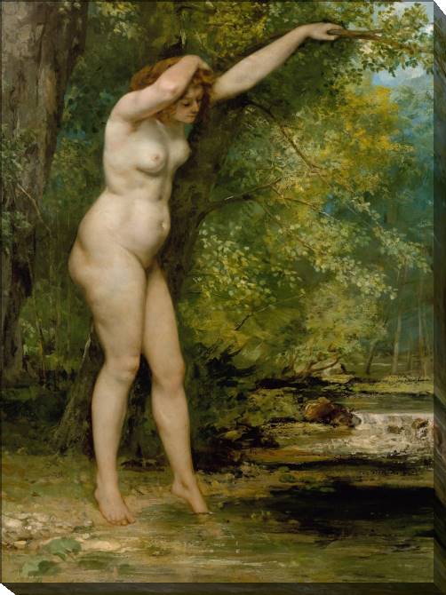 Paintings on canvas The Young Bather (Gustave Courbet)
