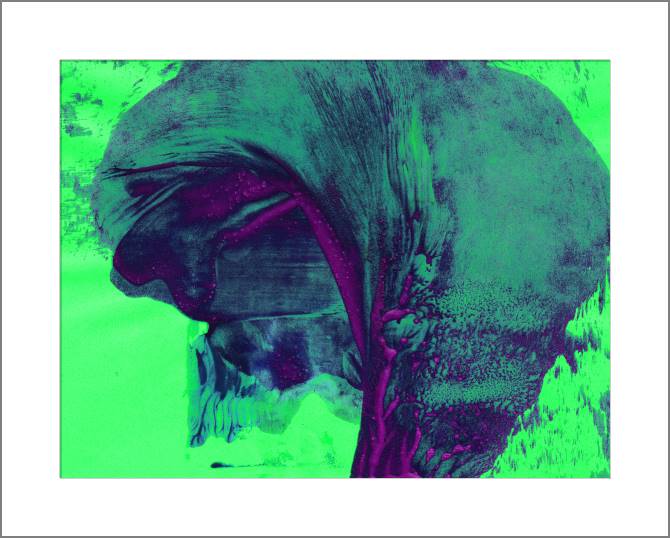 Paintings, photos from Passepartout Smears for acid-green background