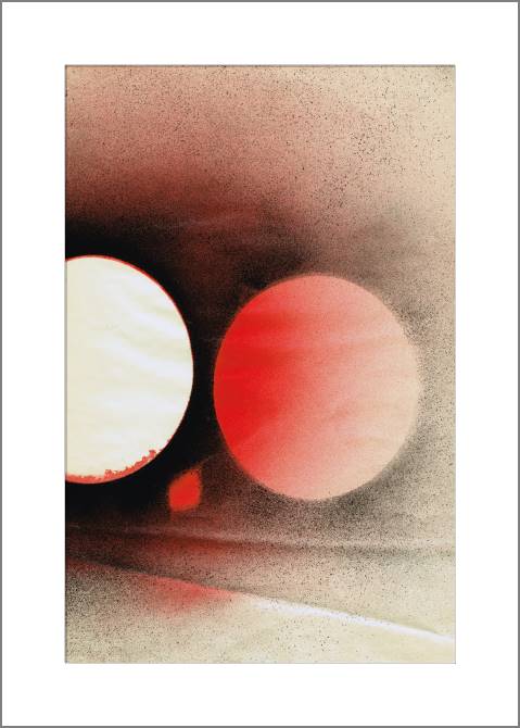 Купить и печать на заказ Картины, фото с паспарту Геометрический абстрактный фон с красным