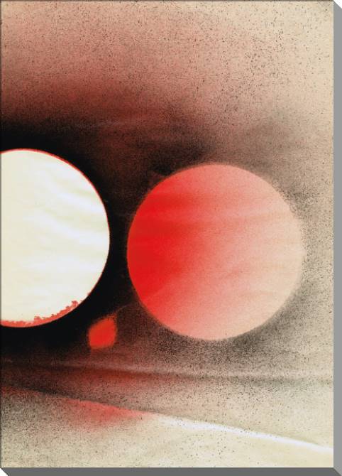 Купить и печать на заказ Картины на пластике, пеноркартоне Геометрический абстрактный фон с красным