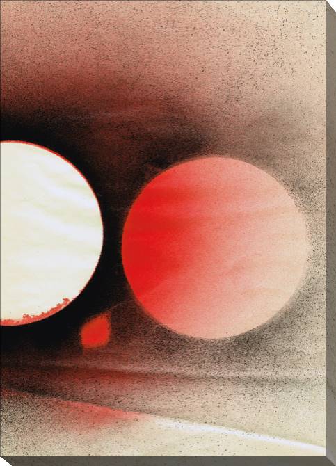 Картины на холсте Geometric abstract background with red