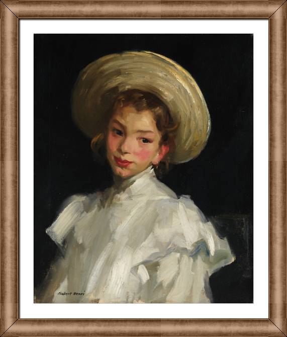 Paintings on canvas Dutch girl in white (Robert Henry)