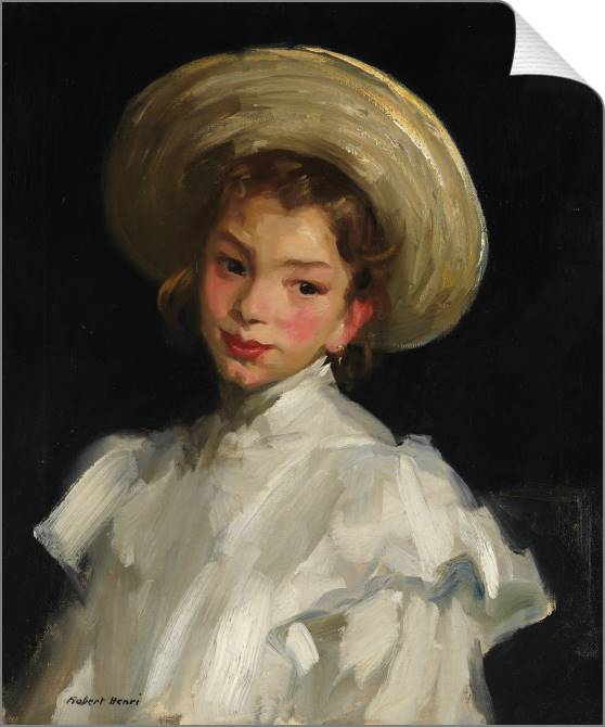 Купить и печать на заказ Картины на холсте Голландская девушка в белом