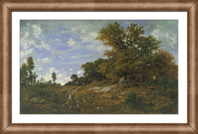 Paintings on canvas The edge of the forest in Mont-Girard (théodore Rousseau)
