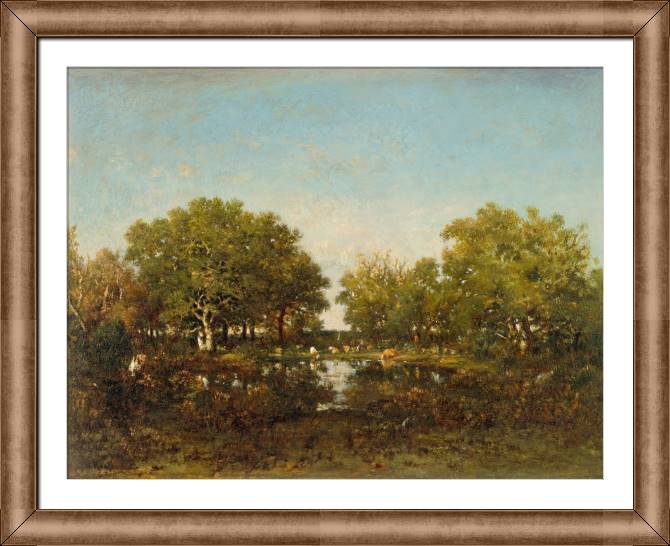 Paintings on canvas Pond (Théodore Rousseau)