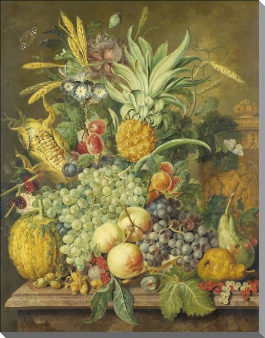 Купить и печать на заказ Картины на пластике, пеноркартоне Натюрморт с фруктами