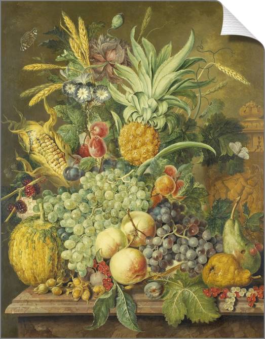 Купить и печать на заказ Картины на холсте Натюрморт с фруктами