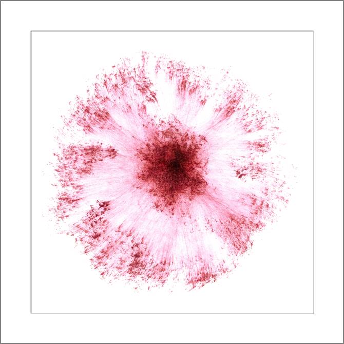 Купить и печать на заказ Картины, фото с паспарту Абстракция-цветок