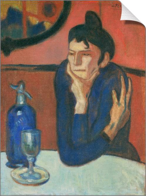 Купить и печать на заказ Картины на холсте Любительница абсента