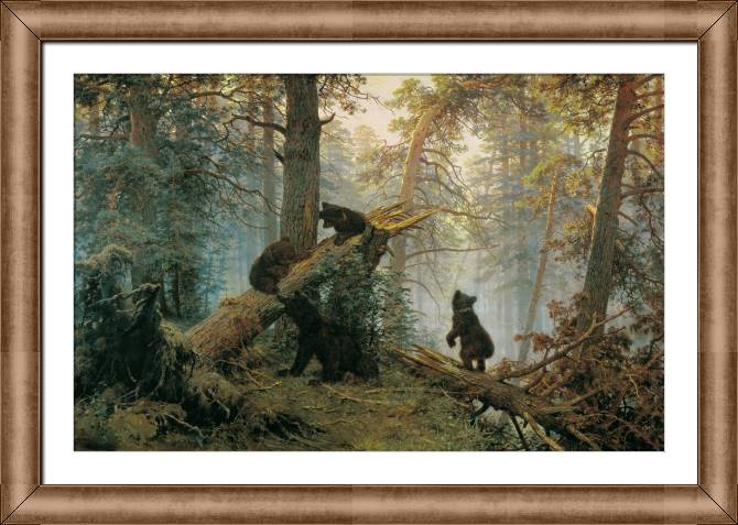 Paintings on canvas Morning in a pine forest (Ivan Shishkin)