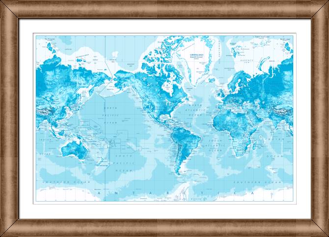 Paintings on canvas Card in shades of blue