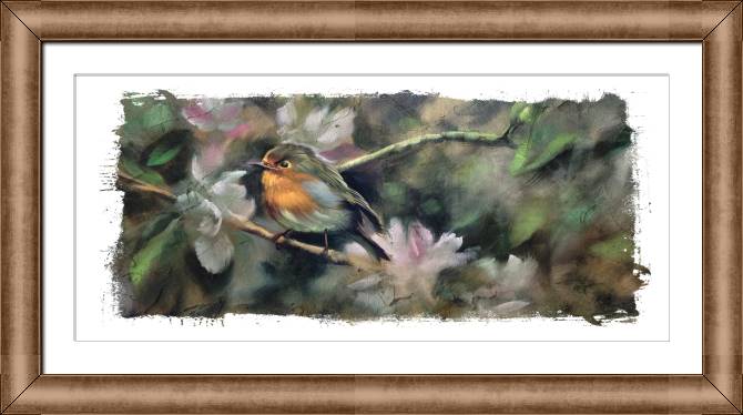 Paintings on canvas Bird painting with texture