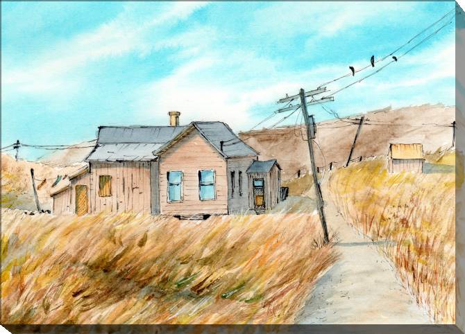 Paintings on canvas House on the Prairie