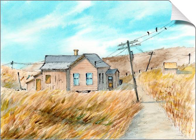 Paintings on canvas House on the Prairie