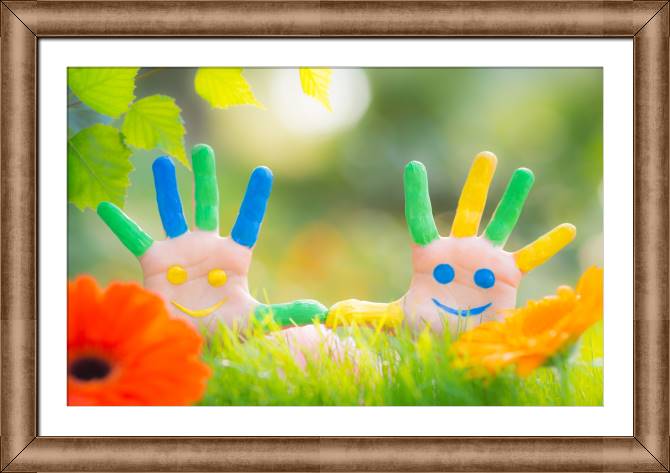 Paintings on canvas Baby palm