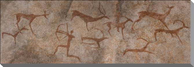 Купить и печать на заказ Картины на пластике, пеноркартоне Наскальная живопись древних людей