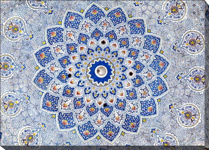 Картины на холсте Painting the walls of the mosque