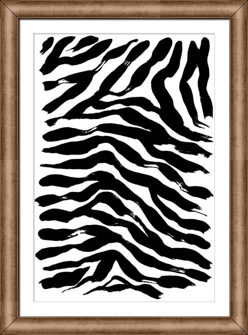 Paintings on canvas Vector texture pattern Zebra