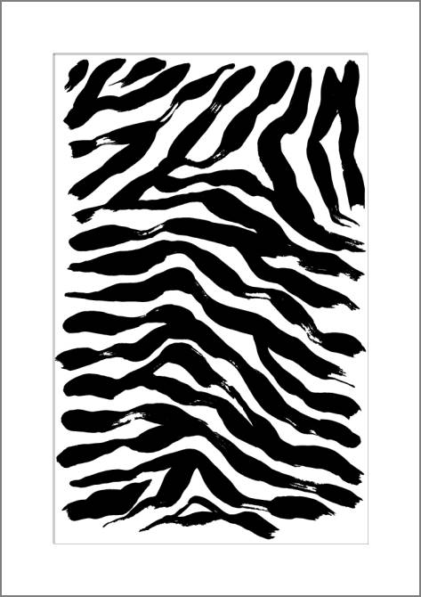 Купить и печать на заказ Картины, фото с паспарту Векторная текстура узор зебры