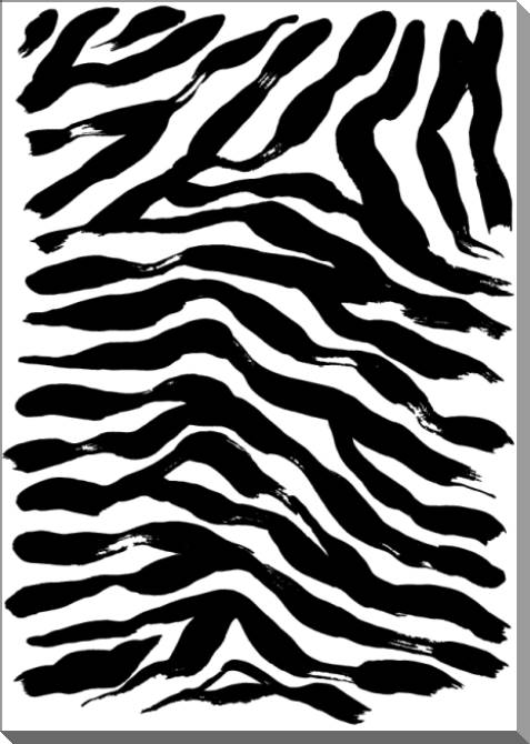 Купить и печать на заказ Картины на пластике, пеноркартоне Векторная текстура узор зебры