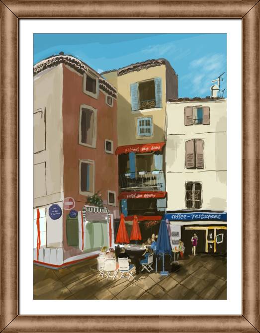 Paintings on canvas Coffee digital art