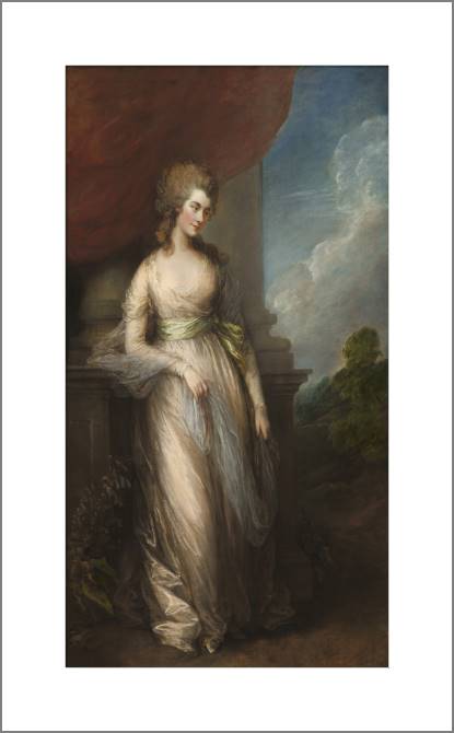 Купить и печать на заказ Картины, фото с паспарту Джорджиана, герцогиня Девонширская