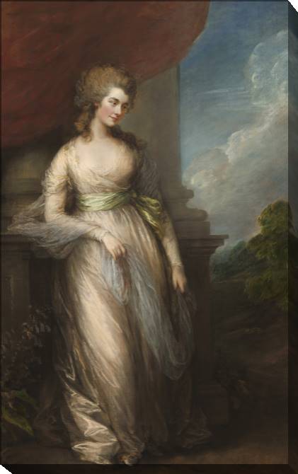 Картины на холсте Georgiana, Duchess of Devonshire (Thomas Gainsborough)