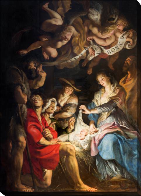 Paintings on canvas The adoration of the shepherds (Peter Paul Rubens)