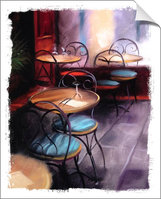 Купить и печать на заказ Картины на холсте Интерьер кафе