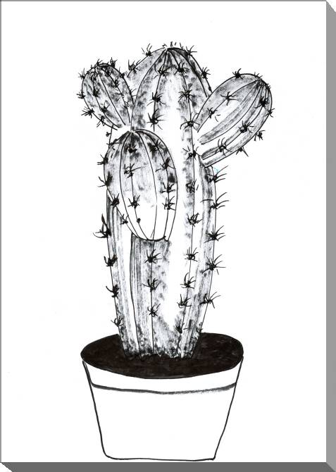 Paintings on canvas Cactus cartoon style