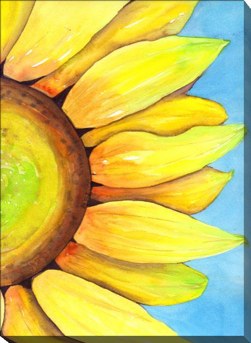Paintings on canvas Sunflower watercolor