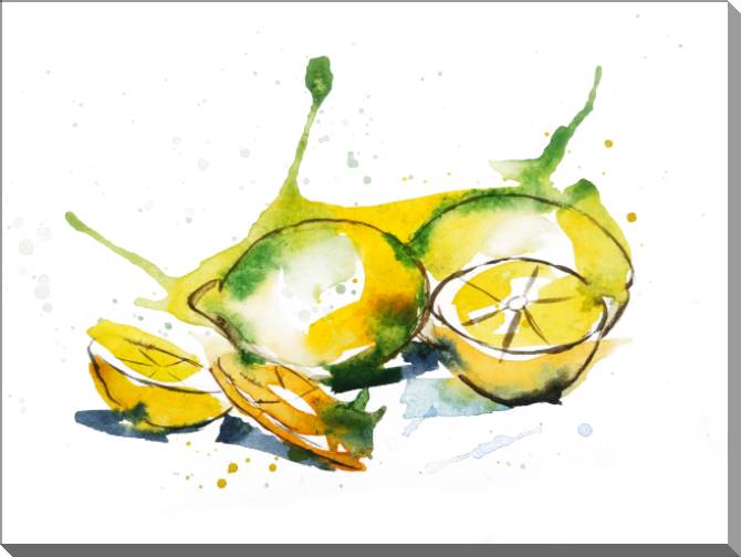 Купить и печать на заказ Картины на пластике, пеноркартоне Сочный лимон