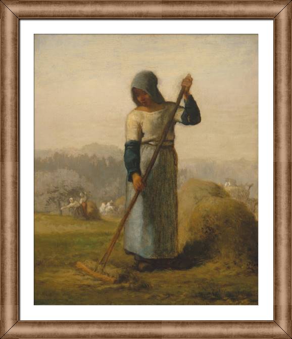Paintings on canvas Woman with a rake (Jean-françois millet)