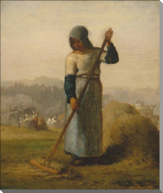 Купить и печать на заказ Картины на пластике, пеноркартоне Женщина с граблями