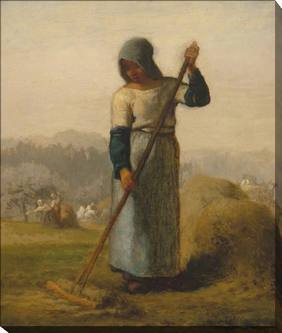 Paintings on canvas Woman with a rake (Jean-françois millet)