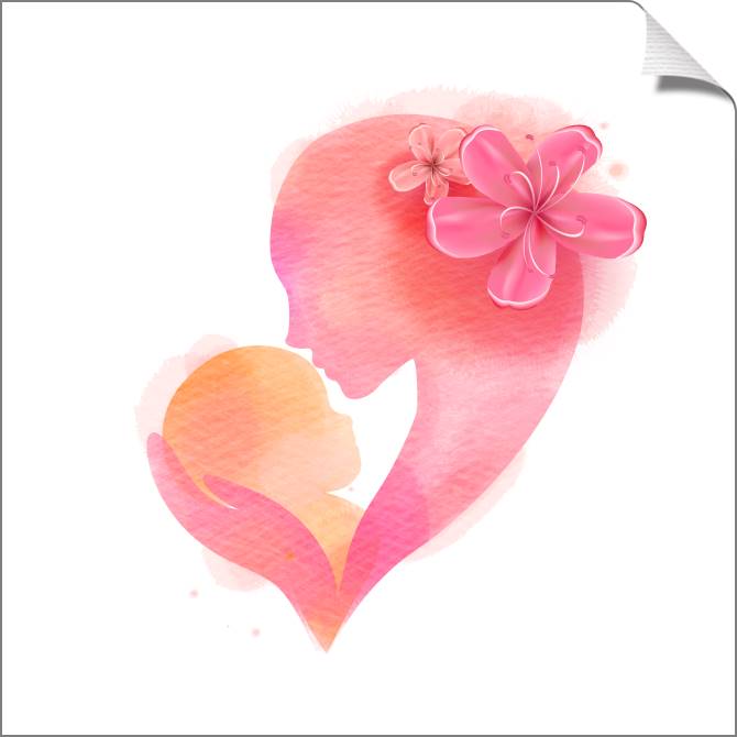 Купить и печать на заказ Картины на холсте Любовь матери