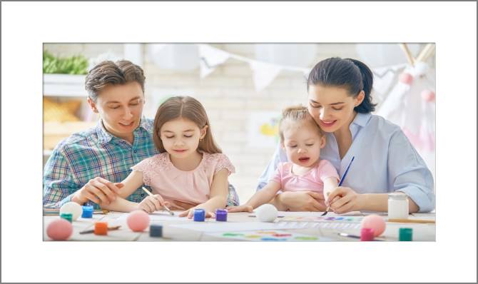 Paintings, photos from Passepartout Family drawing