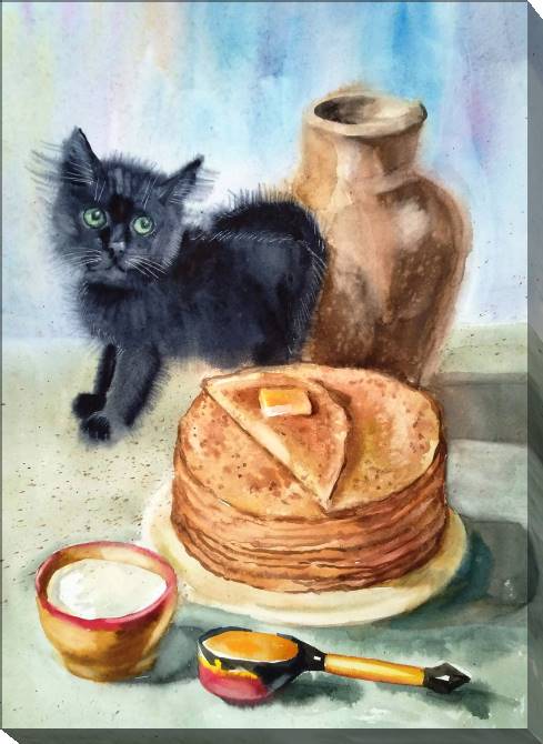 Картины на холсте Still life of pancakes
