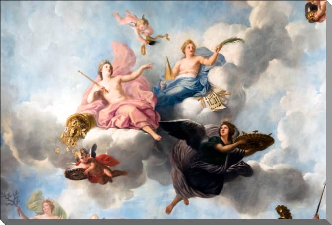 Купить и печать на заказ Картины на пластике, пеноркартоне Роспись потолка