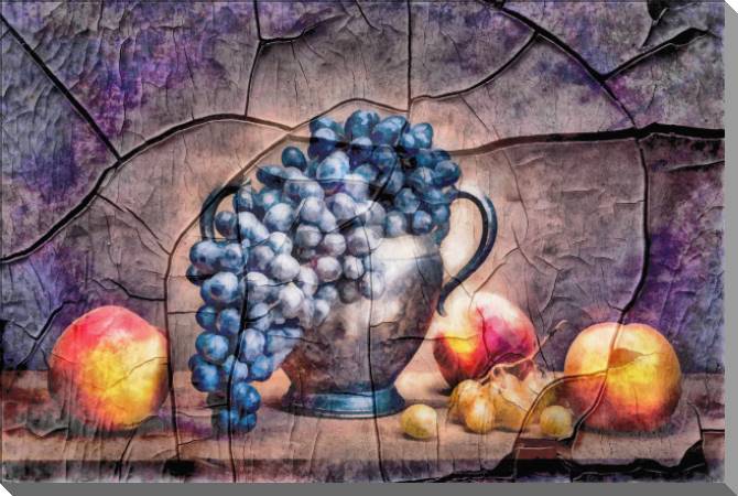 Купить и печать на заказ Картины на пластике, пеноркартоне Фреска с фруктами