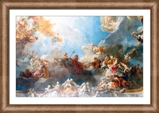 Paintings on canvas The mural on the ceiling, Versailles